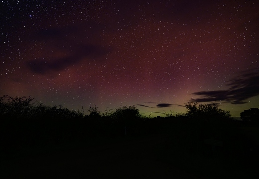 Aurores boréales dans la Brenne en France